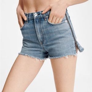 Maya High Rise Short Side Zipper Shorts